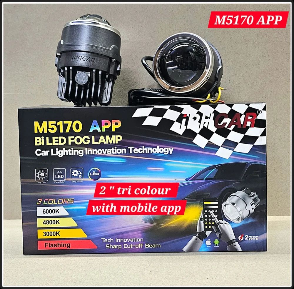 IPH-Car-M5170 Bi-LED Fog Lamps 2 Inch Tri-Color Foglight